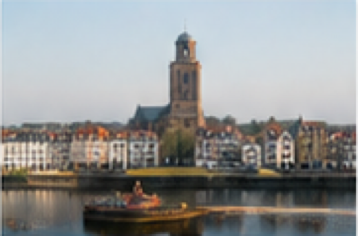 Stadsfront aan het water